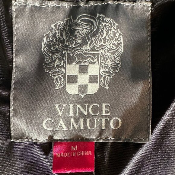 NWOT Vince Camuto Black Faux Leather Jacket - Size Medium - Picture 11 of 14